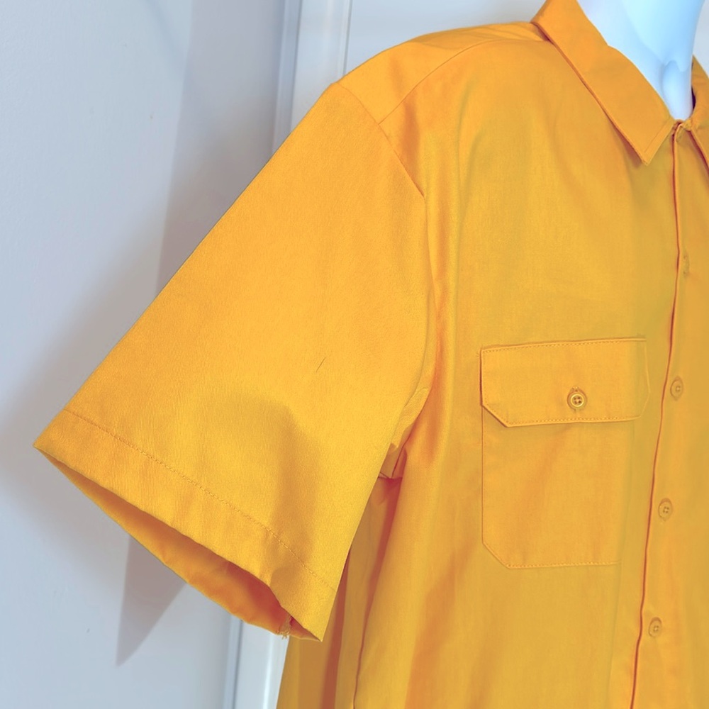 Dickies Burnt Orange Short Sleeve Stain Resistant Work Shirt 2XL NWT - Picture 9 of 14